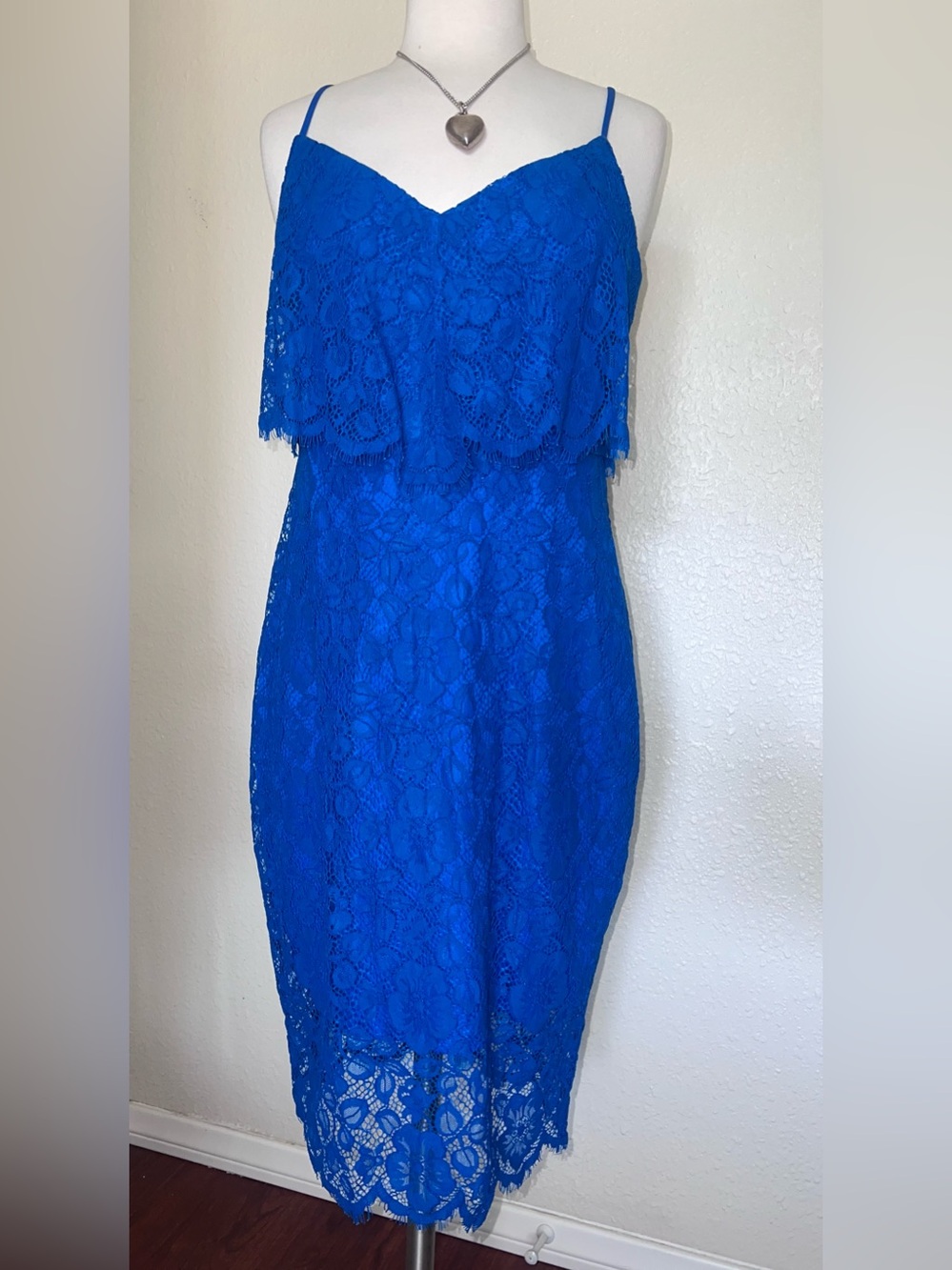 Guess Royal Blue Lace Dress